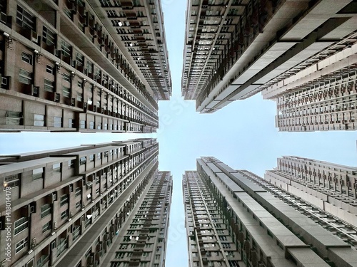 Canvas Print Residential scyscraper in  Tseung Kwan O, Hong Kong