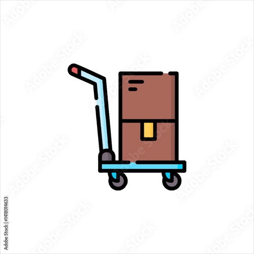 hand truck with boxes