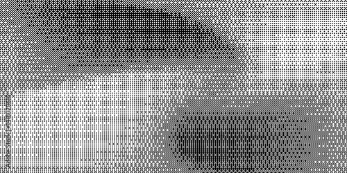 Pixel bitmap gradient texture. 8 bit video game screen wallpaper Black and white dither pattern background eps 10