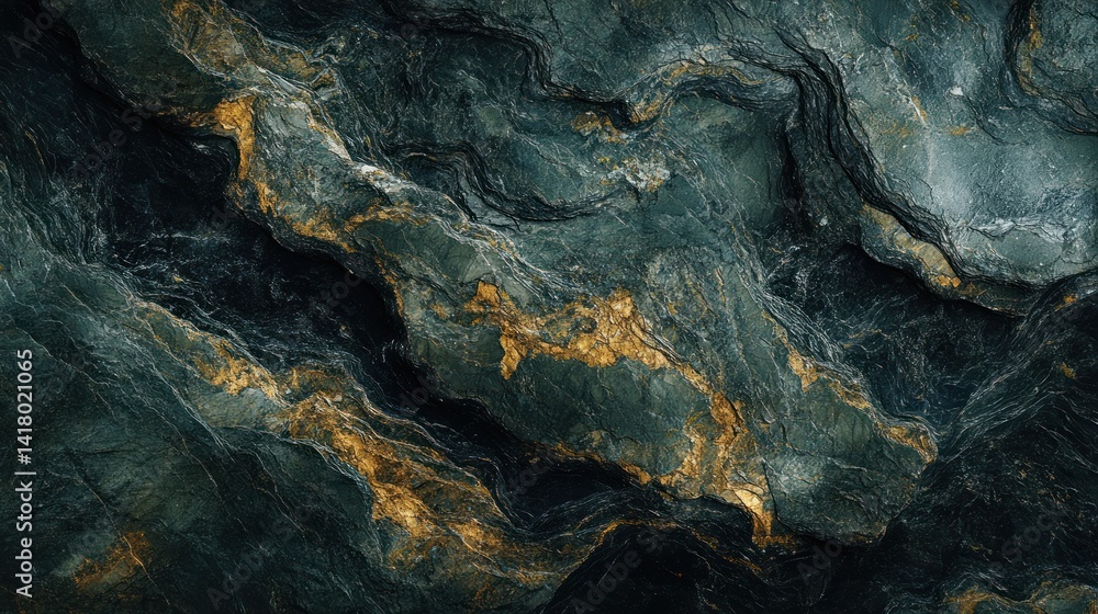 Abstract Serpentinite Stone Background with Gold Veins Texture Richness Abstract Serpentinite Stone Background with Gold Veins Texture Richness