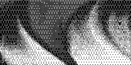 Pixelated bitmap gradient texture. Blue and pink dither pattern background. Abstract glitchy pattern. 8 bit video game screen wallpaper.