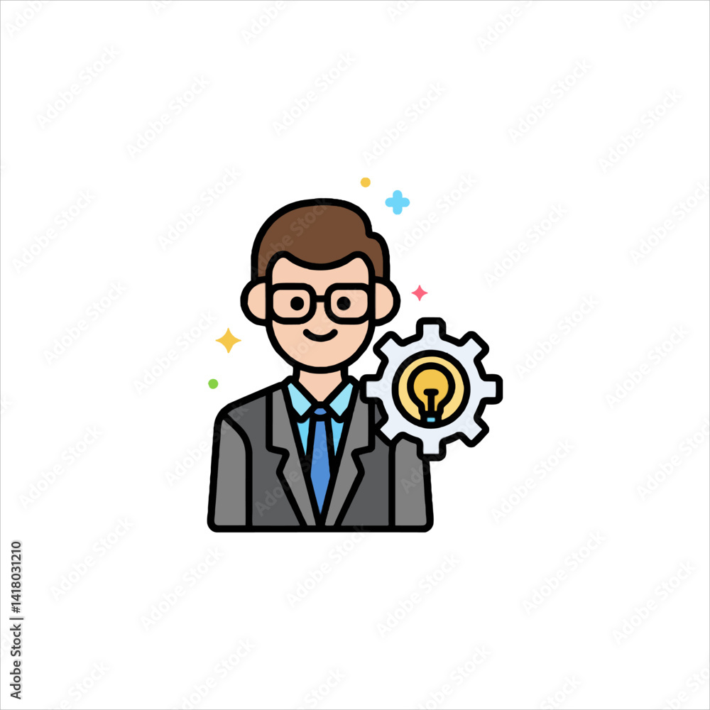 businessman with magnifying glass businessman with magnifying glass