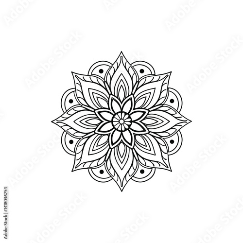 mandala design spiritual decorative art