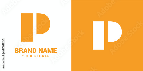 p alphabet logo Template design element with modern concept.