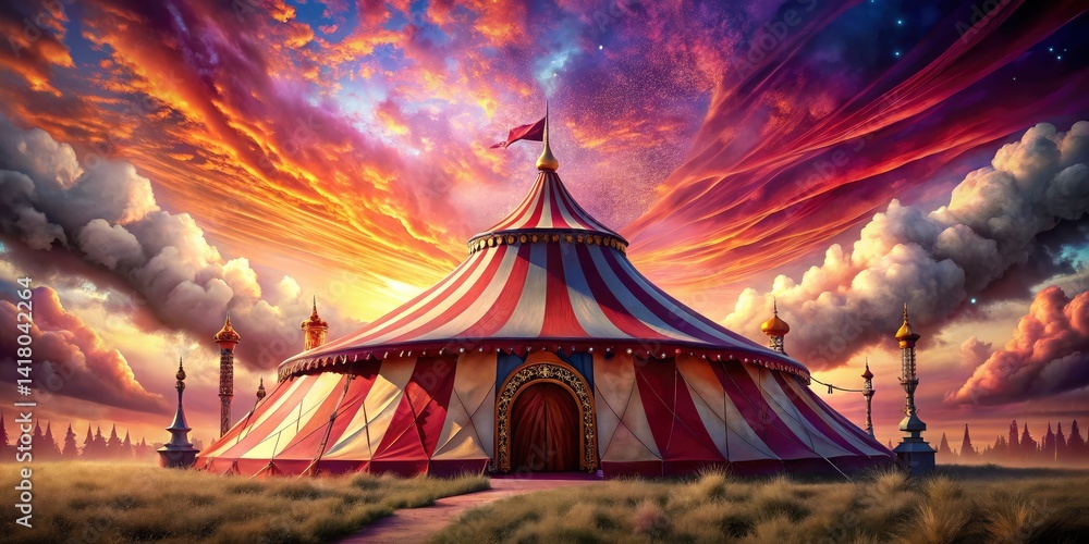 Big Top Circus Tent Photo: Striking Images for Event, Party, & Carnival Marketing