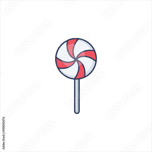 lollipop on white background