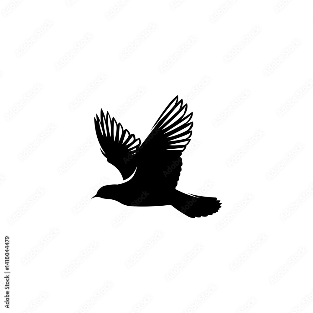 Obraz premium bird silhouette logo element