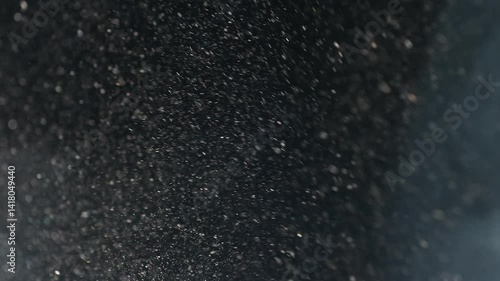 Particles on black background