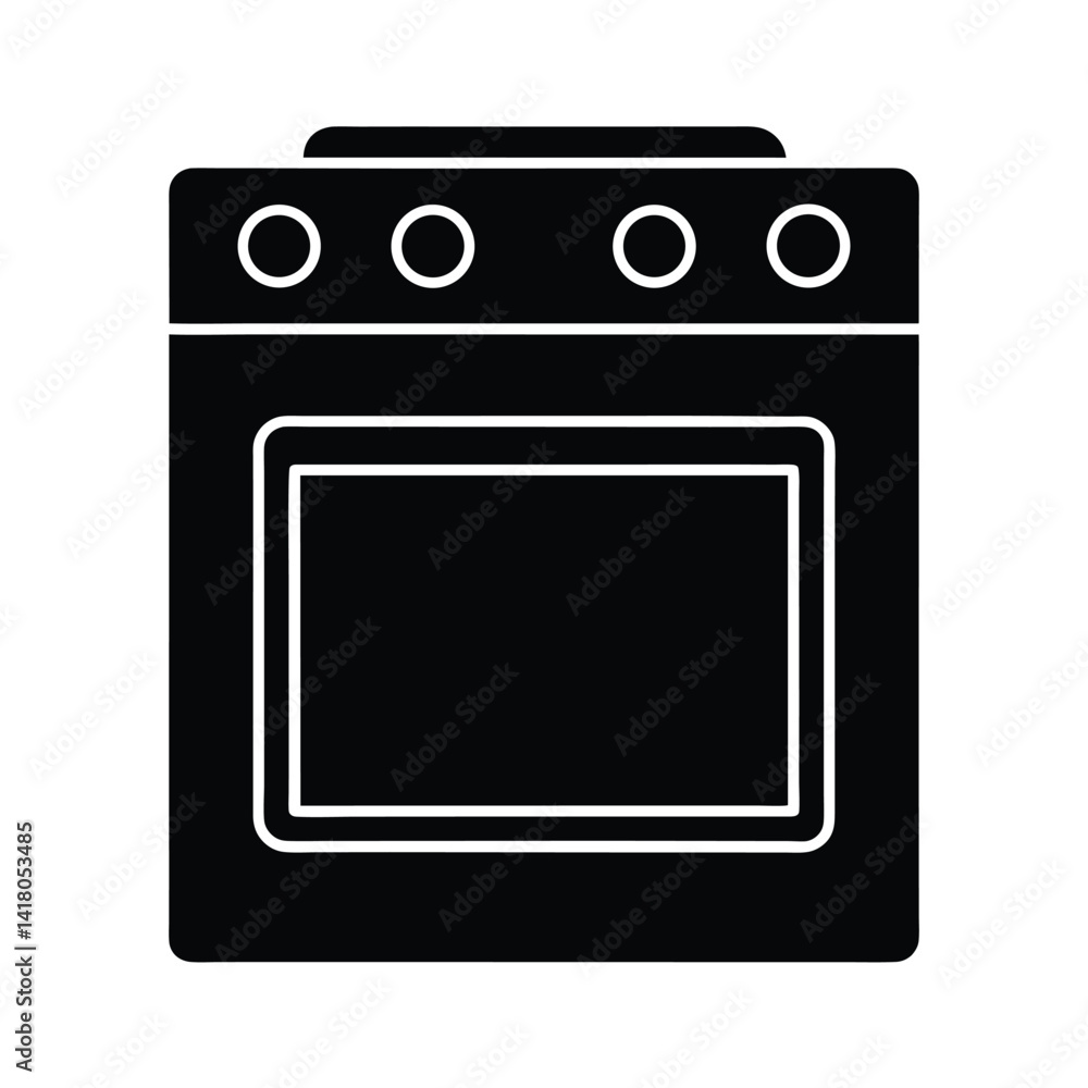 Oven Icon Vector Illustration Oven Icon Vector Illustration