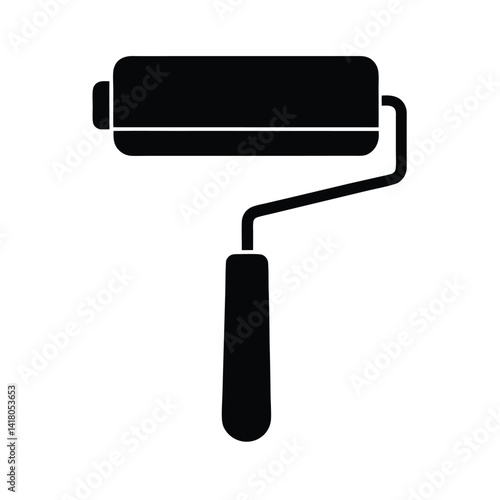 Paint Roller Icon Vector Illustration