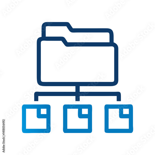 Folder Icon Representing File Organization and Digital Storage Management