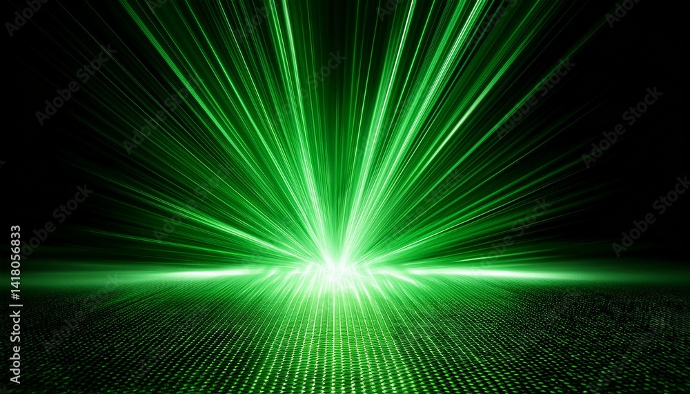 Green laser beam light effect isolated on transparent background Green laser beam light effect isolated on transparent background