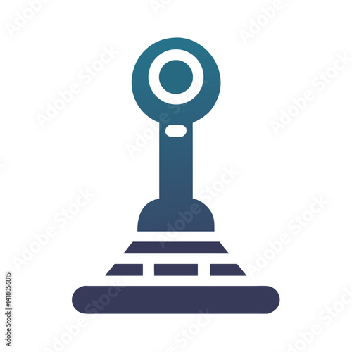 Gear Shift Lever Icon Representing Manual Transmission and Vehicle Driving Control