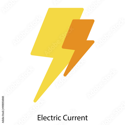 Electric Current single vector illustration icon