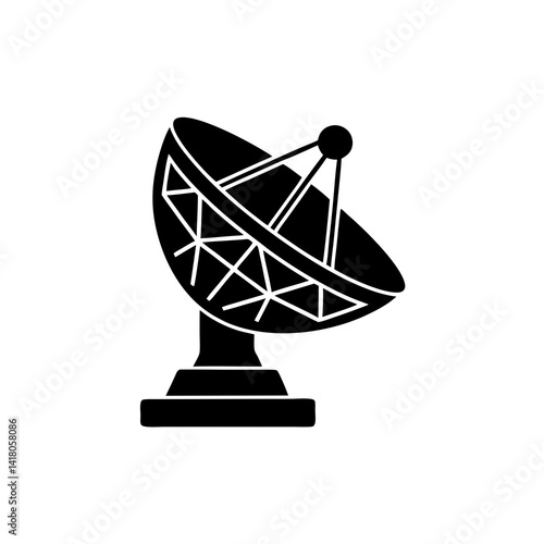 creative details Satellite dish icon Vector Illustration