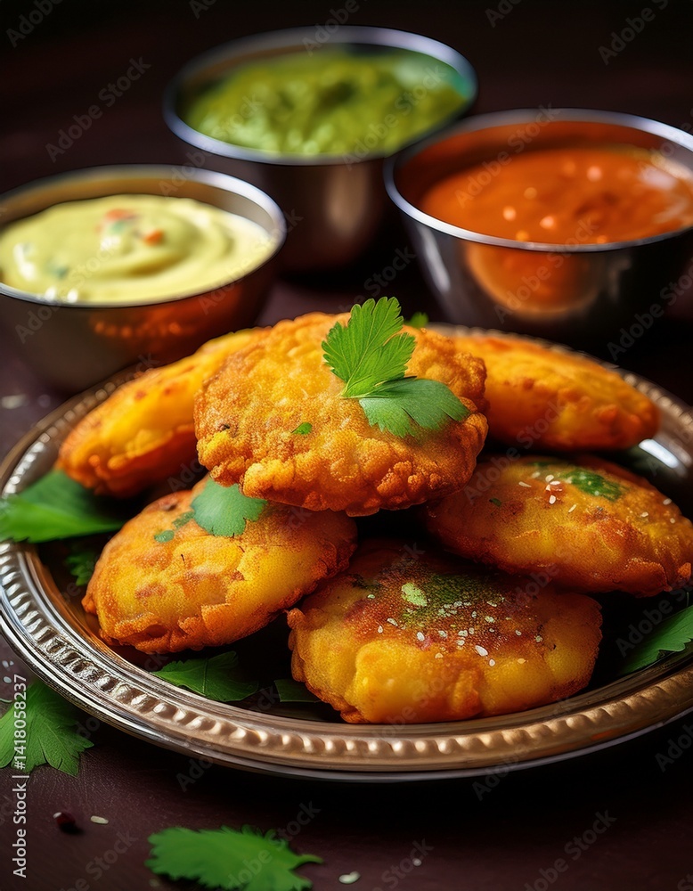 Aloo Tikki – Würzige Kartoffelplätzchen aus Indien Aloo Tikki – Würzige Kartoffelplätzchen aus Indien