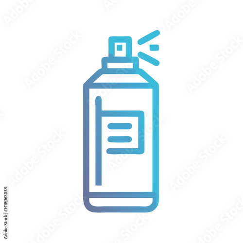 Spray Can Icon Representing Paint or Lubricant Application Tool