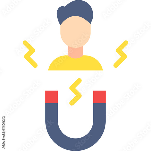 Candidate Attraction single vector illustration icon