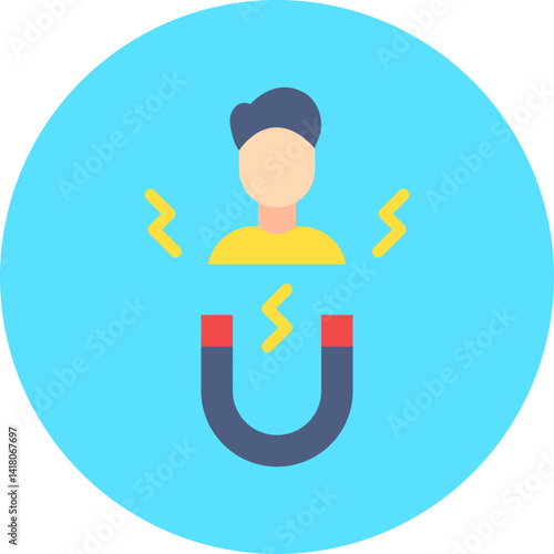 Candidate Attraction single vector illustration icon