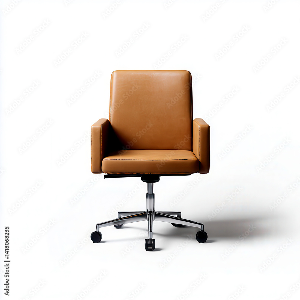 office chair with armrests on white background office chair with armrests on white background