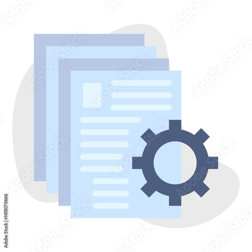 Wallpaper Mural Documents Management single vector illustration icon Torontodigital.ca