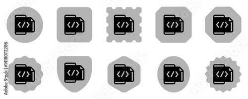 Editable mobile coding, programming vector icon. Part of a big icon set family. Perfect for web and app interfaces, presentations, infographics, etc