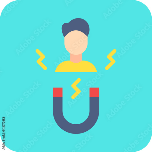 Candidate Attraction single vector illustration icon