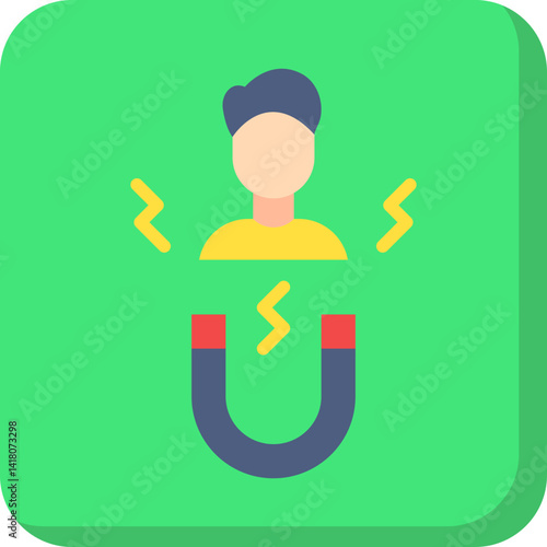 Candidate Attraction single vector illustration icon