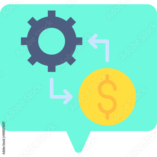 Cost Management single vector illustration icon