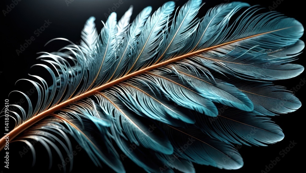 Detailed feather close-up