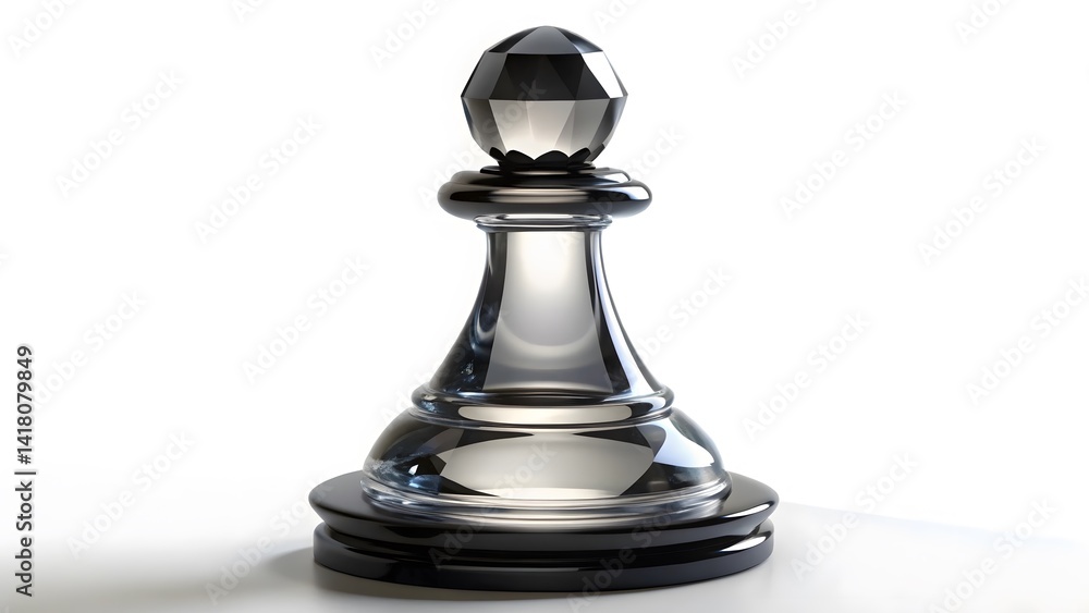 Glass Chess Bishop Piece Glass Chess Bishop Piece
