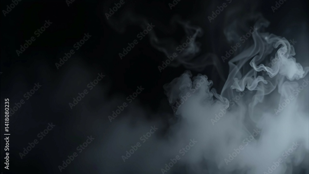Smoke black ground fog cloud floor mist background steam dust dark white horror overlay Ground smoke