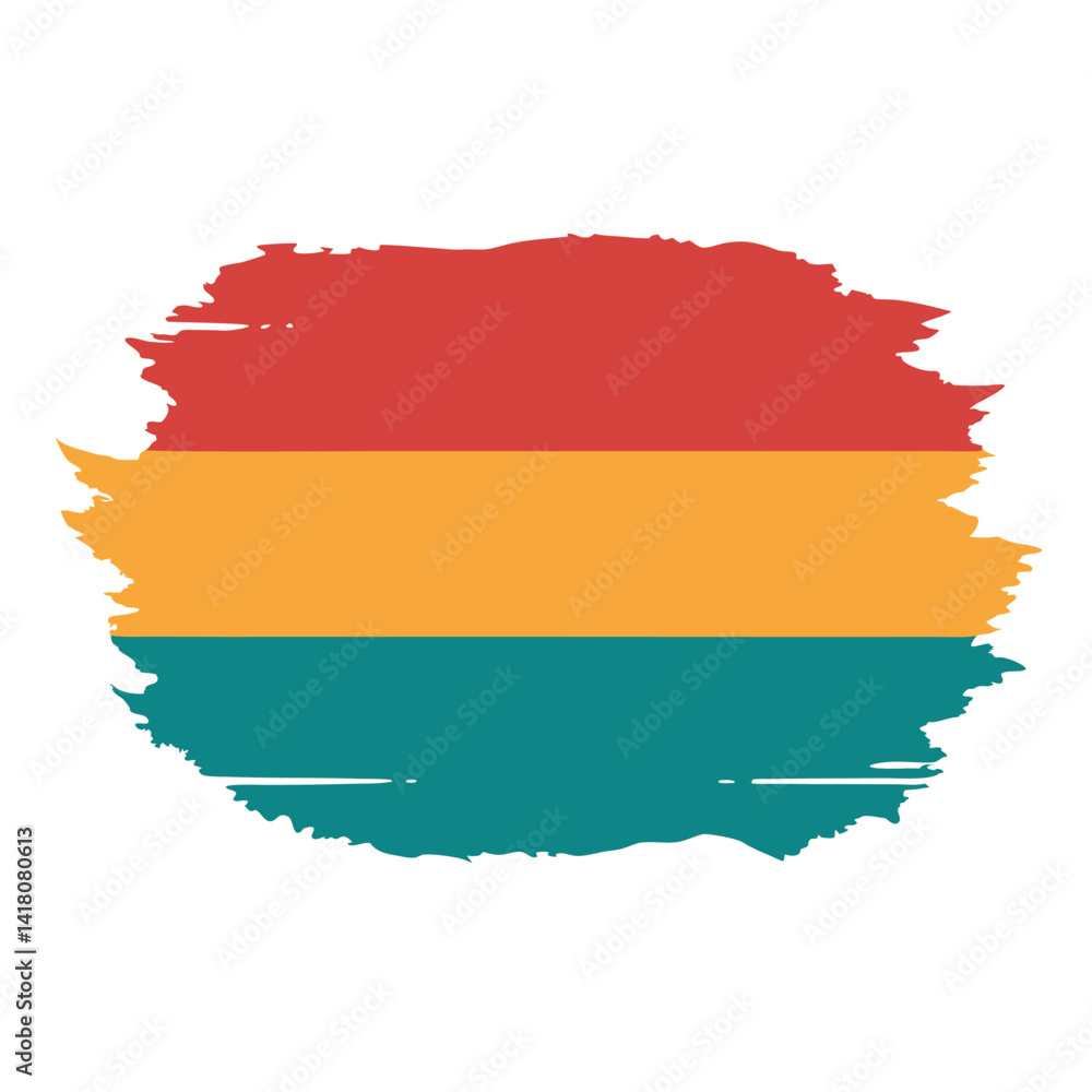 Fototapeta premium map of germany with flag