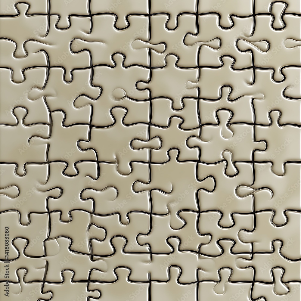 A Close Up Image Shows An Incomplete Jigsaw Puzzle A Close Up Image Shows An Incomplete Jigsaw Puzzle