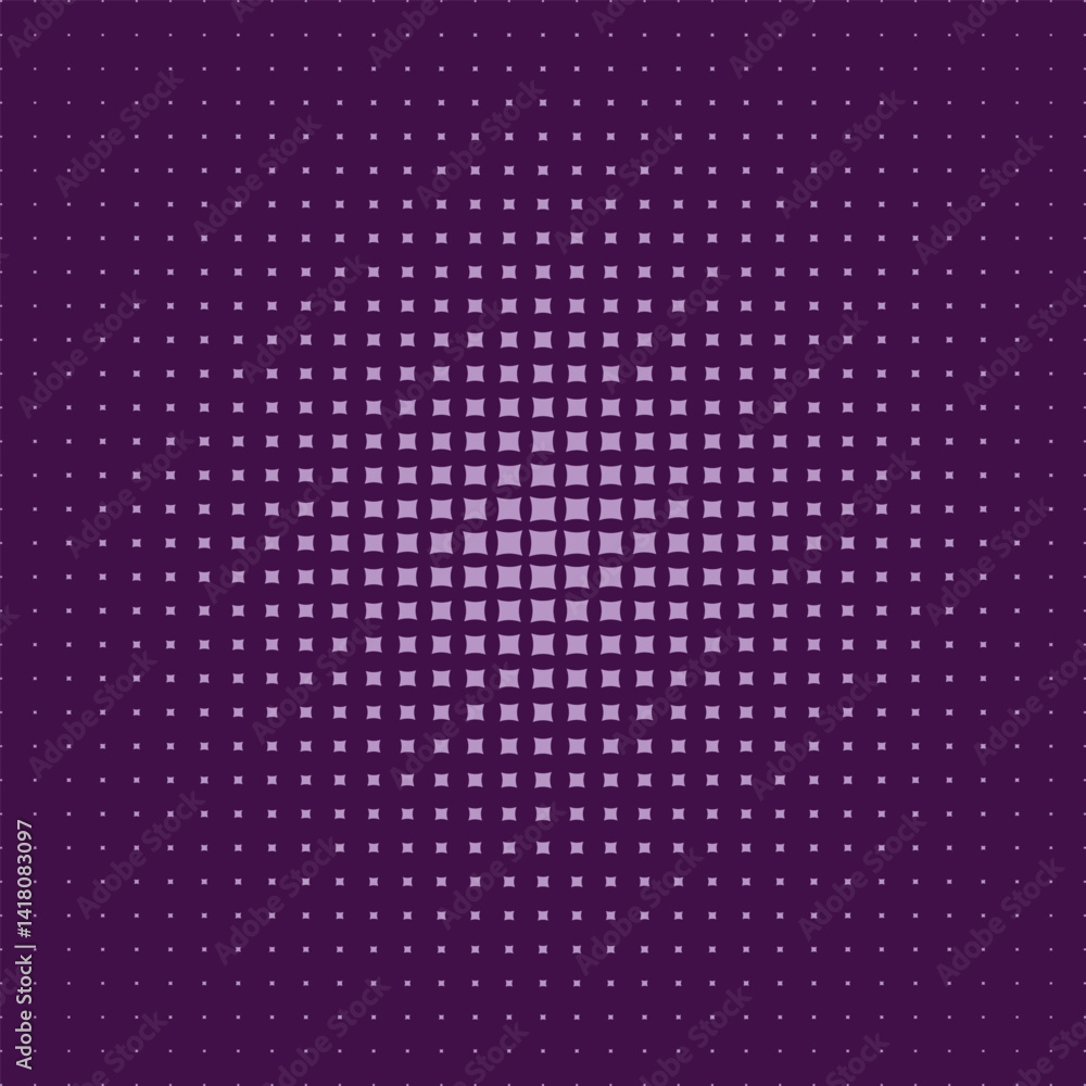 Purple Halftone pattern, Pop Art Halftone Portrait Design Using Photoshop, Bold Retro Aesthetic