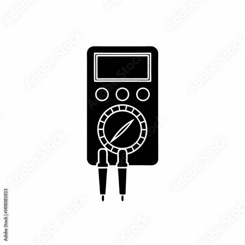 creative details multimeter icon vector illustration	