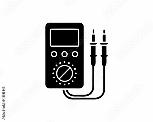 creative details multimeter icon vector illustration	