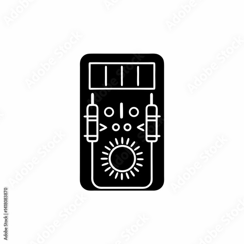 creative details multimeter icon vector illustration	