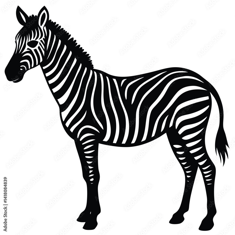 Fototapeta premium zebra vector illustration