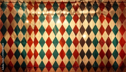 Rhombuses circus vintage background