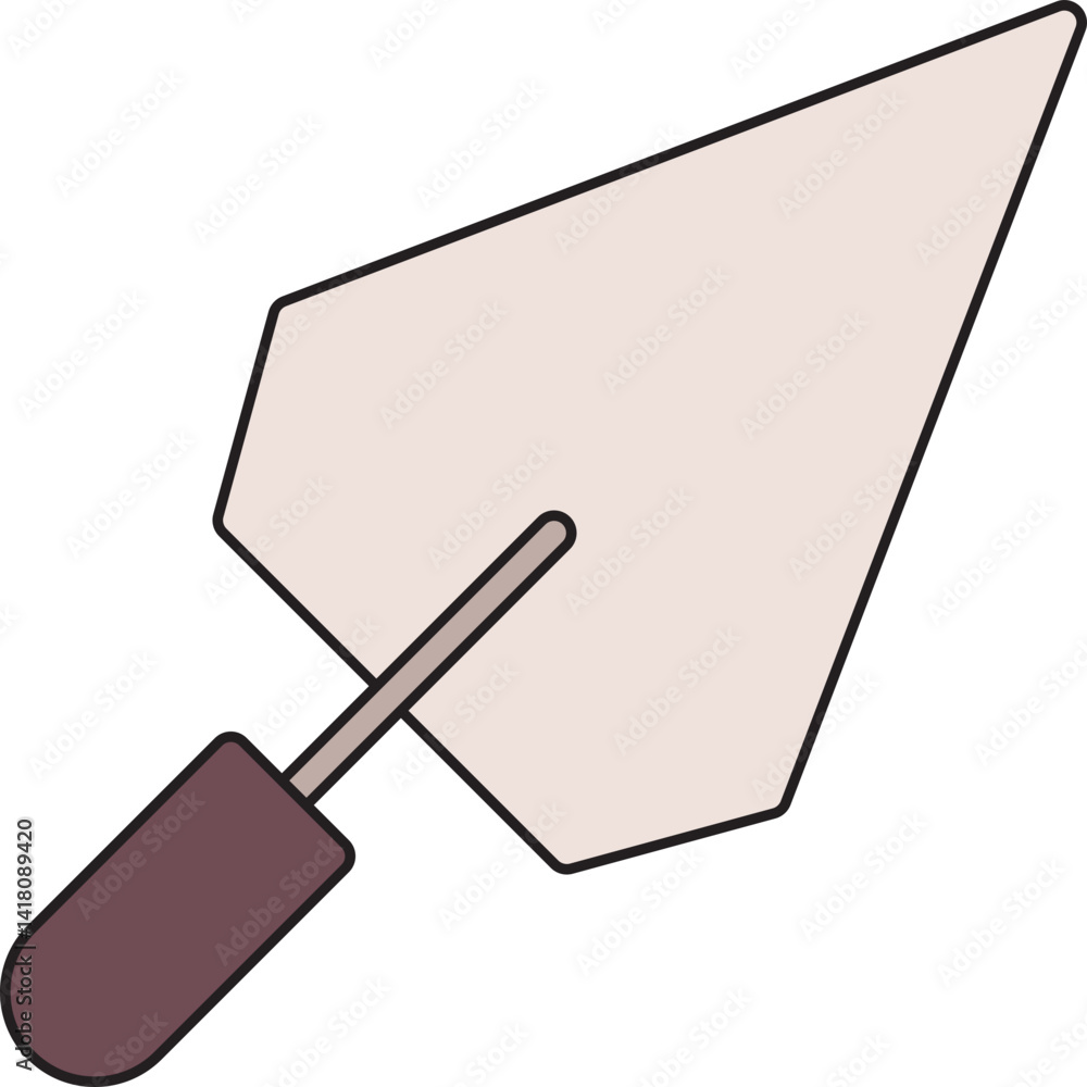 Trowel single icon vector illustration Trowel single icon vector illustration