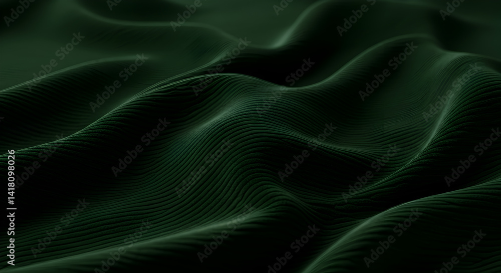 Obraz premium green silk background
