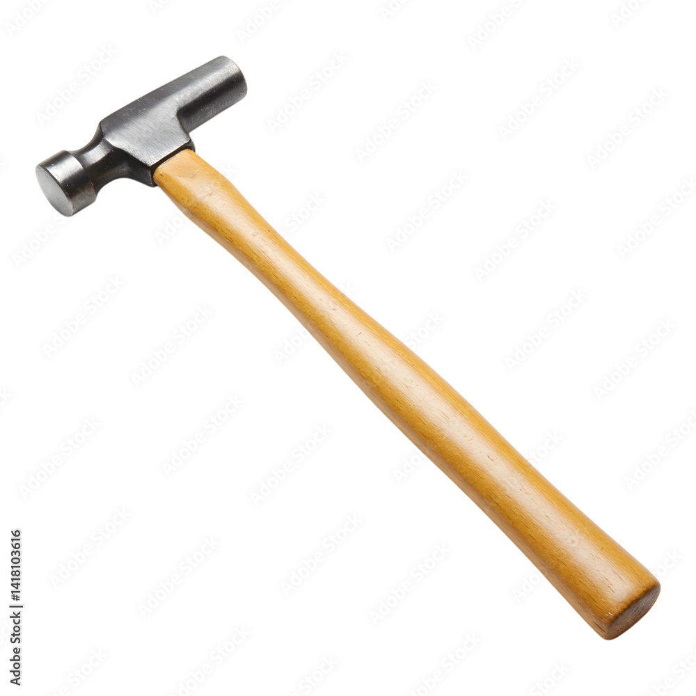 Metal hammer with a curved claw, used in carpentry and DIY projects Metal hammer with a curved claw, used in carpentry and DIY projects