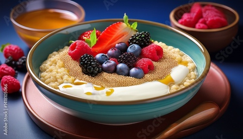 Obraz na płótnie Amaranth-Bowl mit Beeren