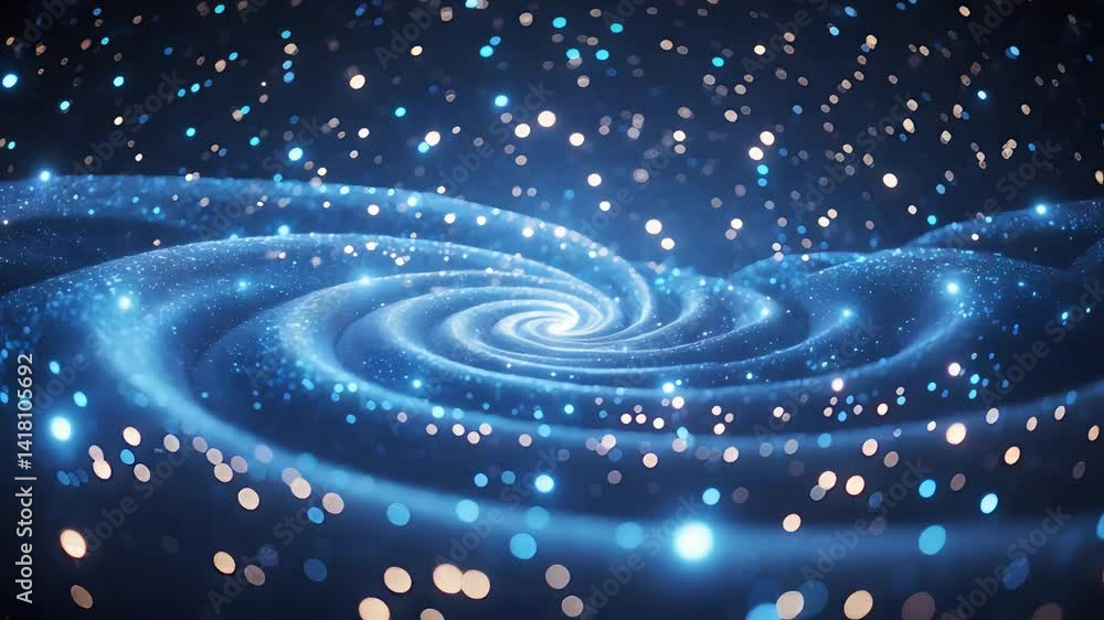 Spiral Galaxy with Glowing Stars and Nebula Dust, Creating a Beautiful Cosmic Scene in Deep Space
Spiral Galaxy with Glowing Stars and Nebula Dust, Creating a Beautiful Cosmic Scene in Deep Space