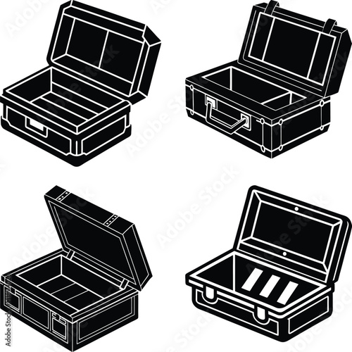 Game Storage Case silhouette vector