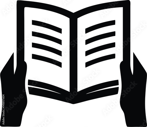 Book icon, logo isolated on white background, vector illustration. world book day. education concept