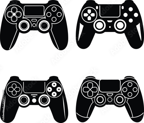 Console Controller Skin silhouette vector
