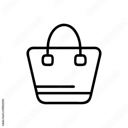 Shopping Bag with Handles Icon Design