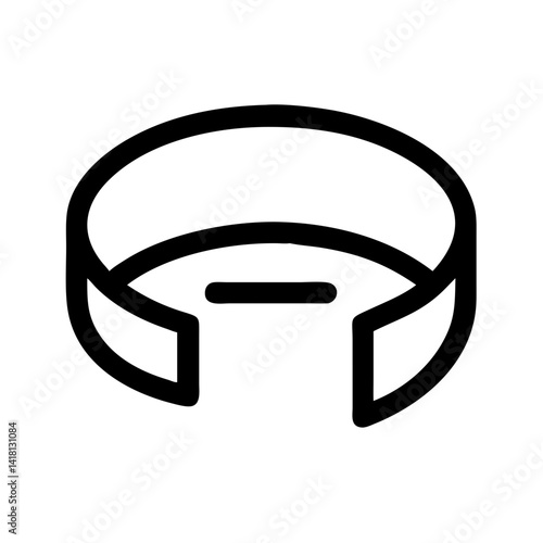 Sweatband for Forehead Absorption Icon Design